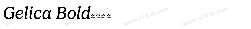 Gelica Bold字体转换